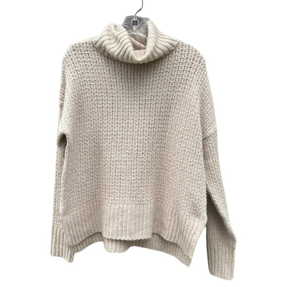 Cupcakes & Cashmere Cream Cableknit Cowl Neck Neutral Soft Sweater Size Small - Picture 1 of 7